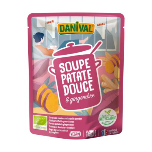 Danival Soupe À La Patate Douce Et Gingembre Bio