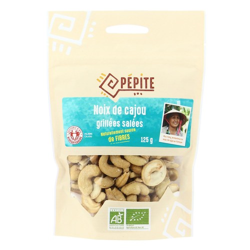 Pépite De Noix De Cajou Grillées Salées Bio 125G