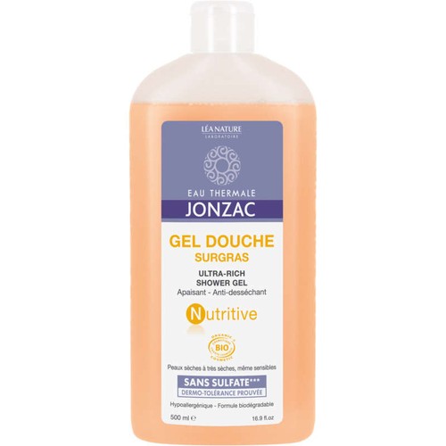Eau de Jonzac Nutritive Gel Douche Surgras Bio 500ml