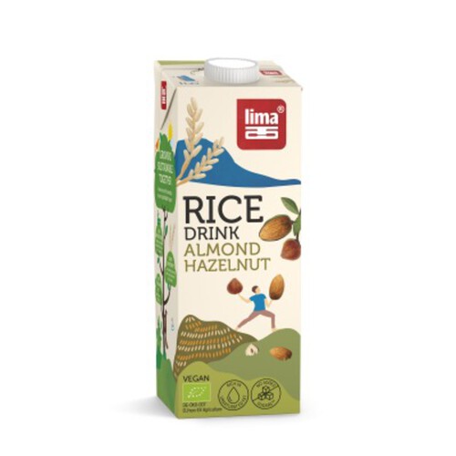 Lima Boisson Au Riz Rice Drink Noisette & Amande 1L Bio