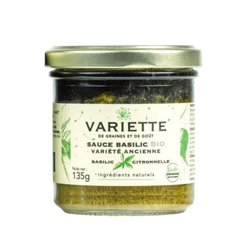 Variette Sauce Basilic Bio Variété Ancienne Basilic Citronnelle 135g