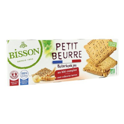 Bisson Biscuits Petit Beurre au Blé Complet, 150g