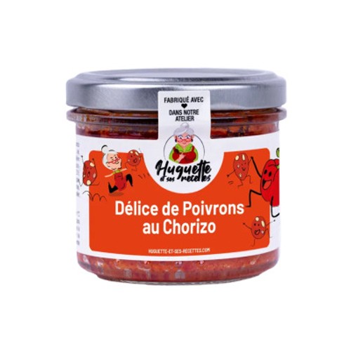 Huguette et ses Recettes Délice de Poivrons au Chorizo100g