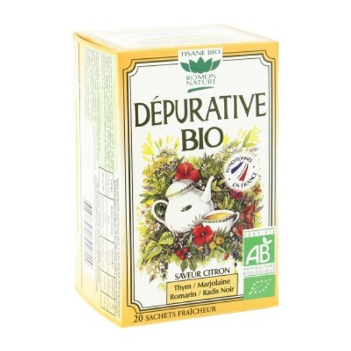 Romon Nature Infusion Depurative Bio Saveur Citron x20