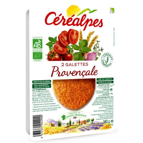 Cerealpes Galettes Provençales X2 180G Bio