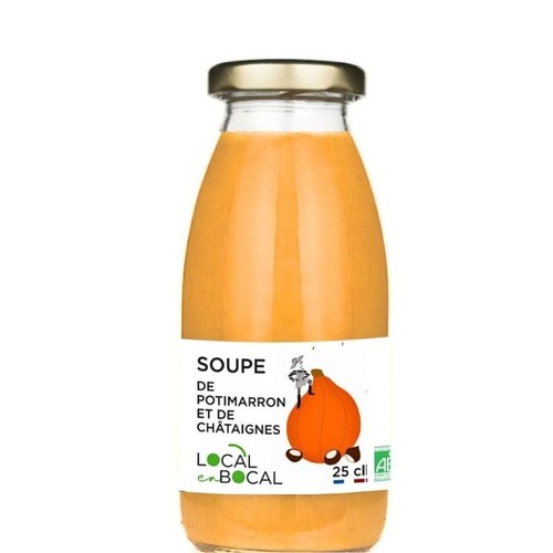 Local en Bocal Soupe de potimarron et de châtaignes Bio 25cl