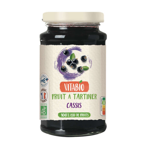 Vitabio Fruit à tartiner Cassis Bio 290g