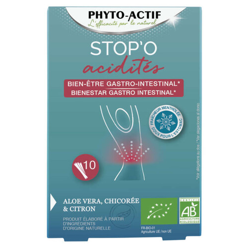 Phyto-Actif Stop'O Acidites Arome 10Sticks