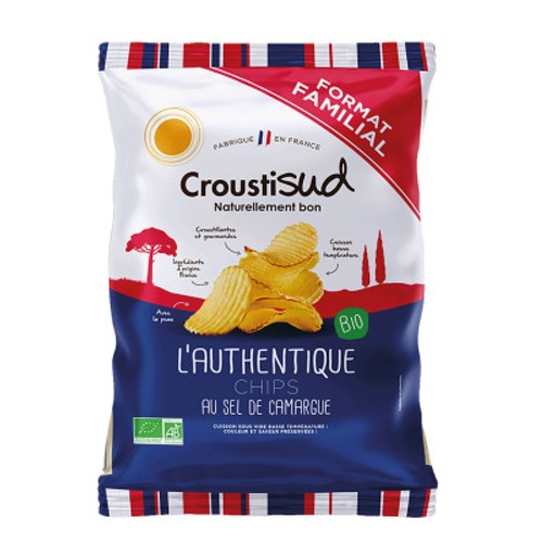 CroustiSud L'Authentique Chips au Sel de Camargue Bio 200g