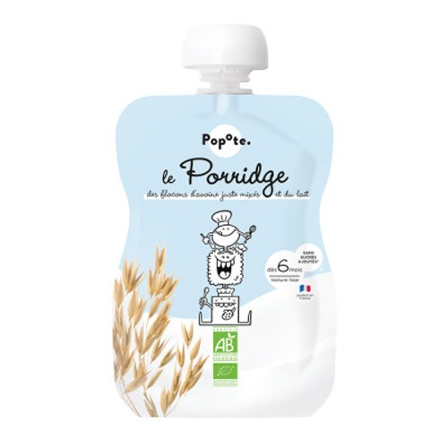 Popote Le Porridge Flocons d'Avoine & Lait 100g