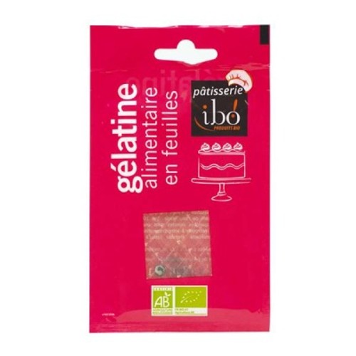 Patisserie Ibo Gélatine Alimentaire En Feuilles Bio 11G