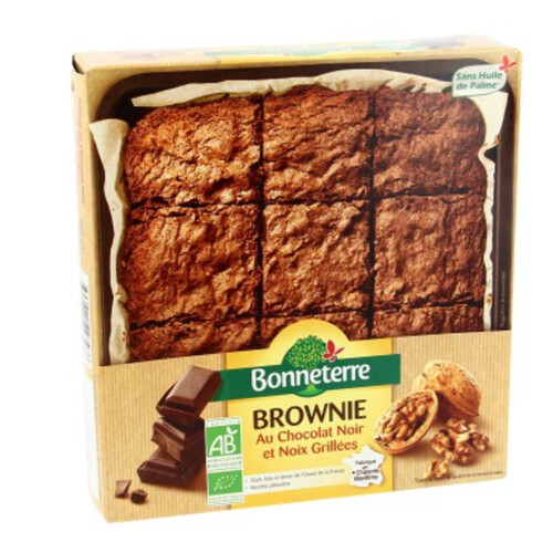Bonneterre Brownie Chocolat Noir & Noix Bio285g