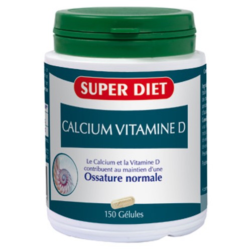 Superdiet Calcium + Vitamine D x150 Gélules