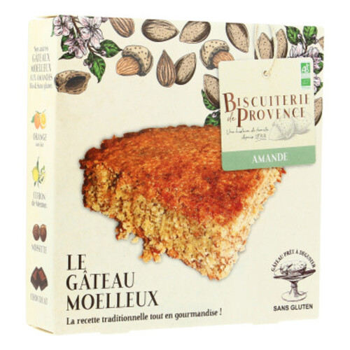 Biscuiterie Provence Gâteau Moelleux Aux Amandes 225G Bio