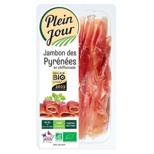 Plein Jour Jambon des Pyrénées Bio 60g