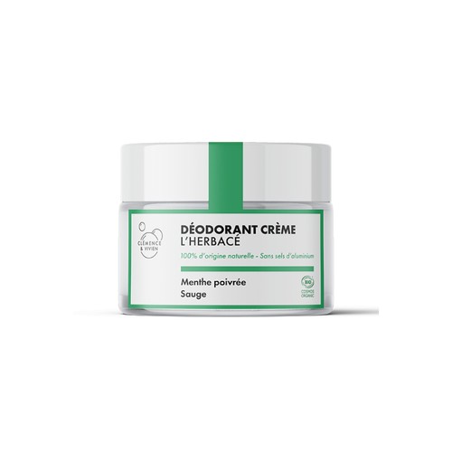 Clémence & Vivien Baume Déodorant l'Herbacé Menthe Poivrée & Sauge 50g