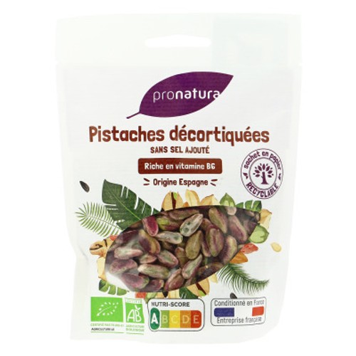 Pronatura Pistaches Décortiquées Bio 125G