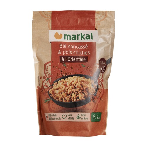 Markal Blé Concassé & Pois Chiches à l’Orientale 350g
