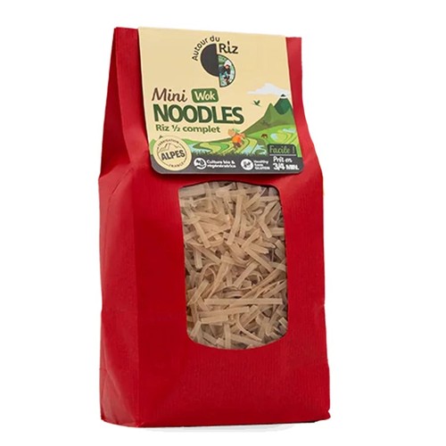 Autour du Riz Noodles Riz Semi Complet 600g