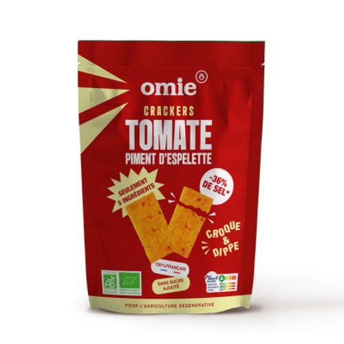Omie Crackers Tomate Piment d'Espelette 100g