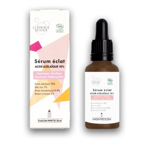 Clémence & Vivien Sérum Eclat Illuminant Purifiant Acide Azélaïque 10% 30ml