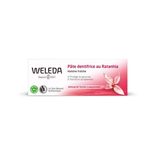 Weleda Pâte Dentifrice au Ratanhia 75ml