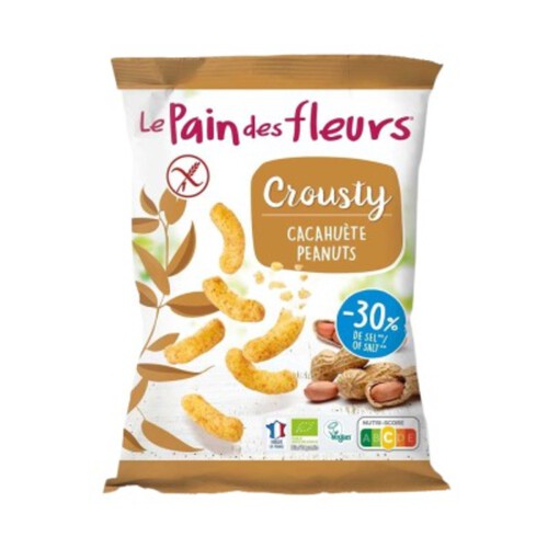 Pain des fleurs Crousty cacahuète peanut 75g