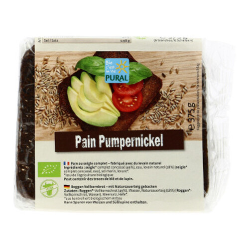 Pural Pain Pumpernickel Bio 375g