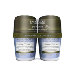Sanoflore Déodorants Pureté de Lin Bio x2