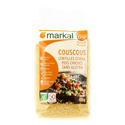 Markal Couscous Lentilles Corail Sans Gluten 500g