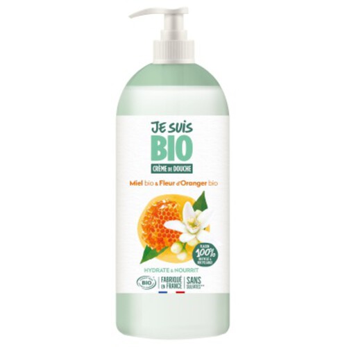 Je Suis Bio Crème de Douche Miel & Fleur d'Oranger bio 1L