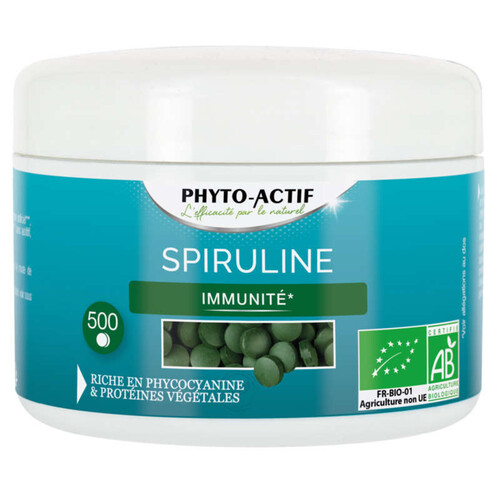 Phyto-Actif Spiruline Bio 500 Comprimés