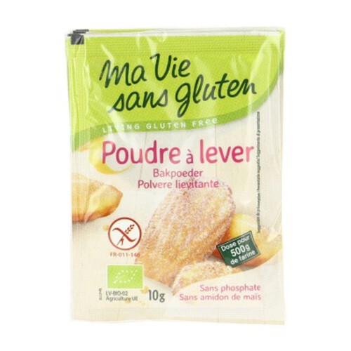 Ma Vie Sans Gluten Poudre À Lever Sans Gluten Bio 60G