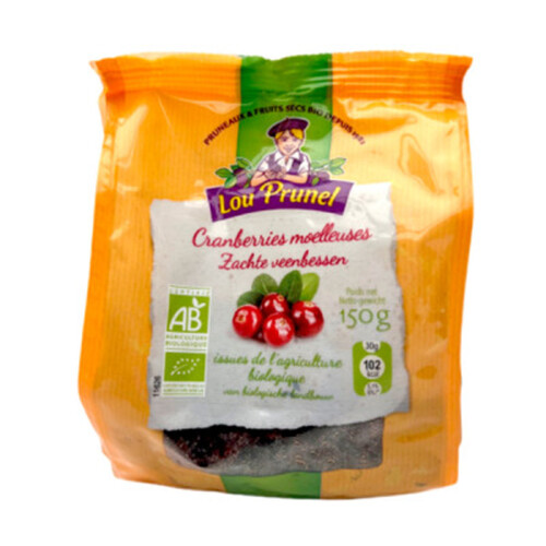 Lou Prunel Cranberries Moelleuses Bio 150g