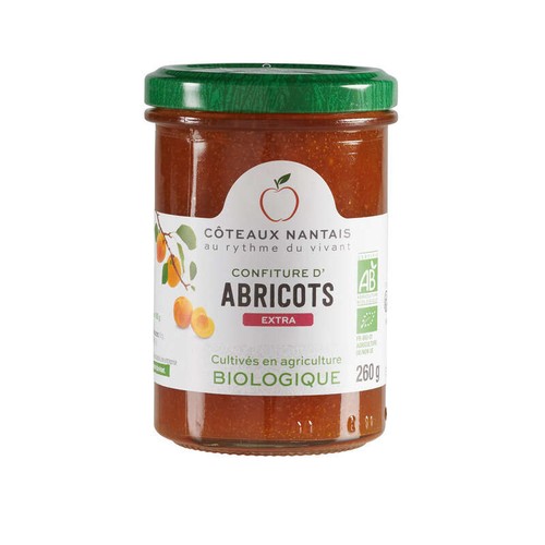 Coteaux Nantais Confiture Abricot Extra Bio 260g