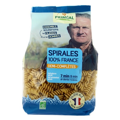Priméal Spirales Demi-Complètes Bio 500g