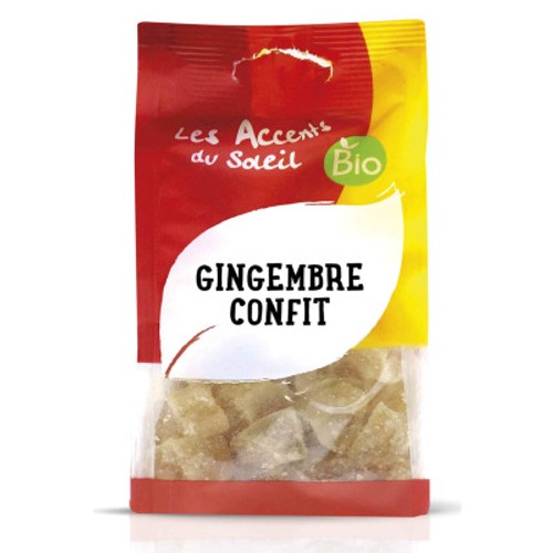 Les Accents du Soleil Gingembre Confit 125g