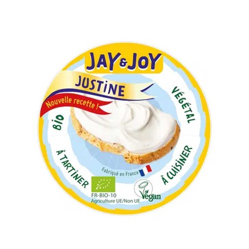 Jay & Joy Justine Cream Cheese Végétale à Tartiner 120g