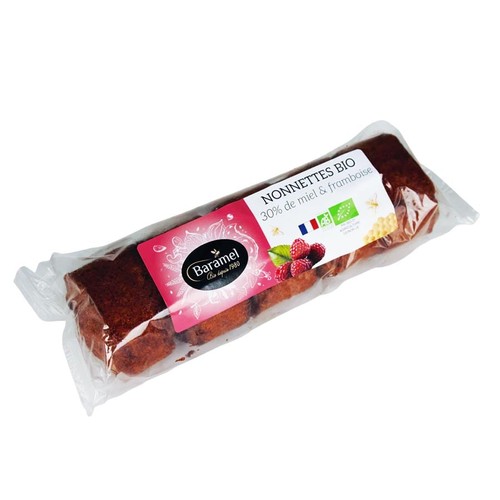 Baramel Nonnettes Bio 30% de miel & Framboise 160g