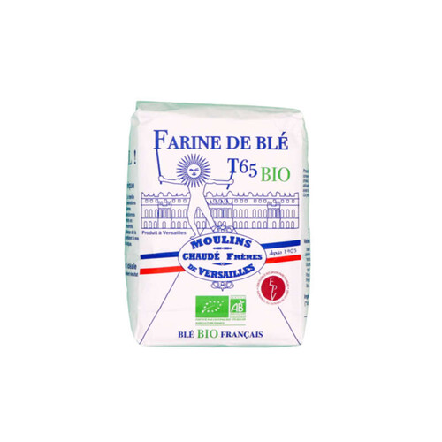 Moulins de Versailles Farine complète de Blé T65 Bio 1kg