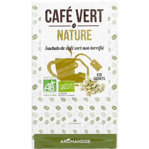 Aromandise Café Vert Nature non Torréfié 54g