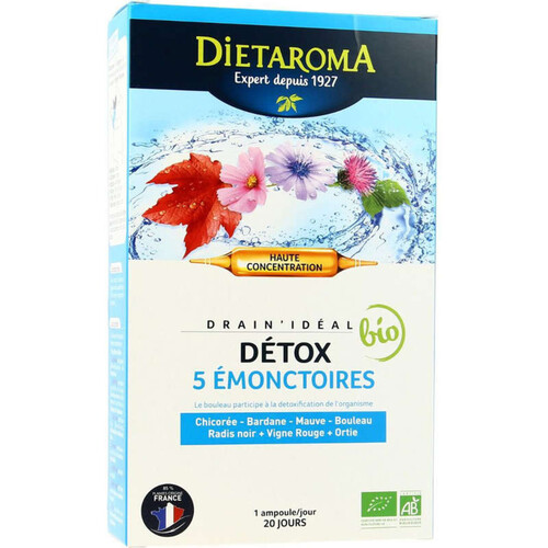 Dietaroma Drain Ideal Detox Ampoules Bio 20X15ml
