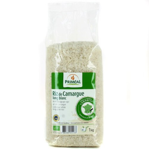 Priméal Riz Long Blanc de Camargue Bio 1kg