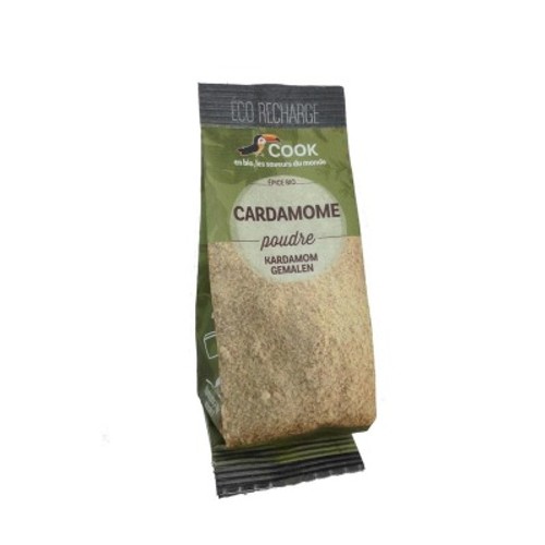 Cook Epice Bio Poudre de Cardamone Eco Recharge 35g