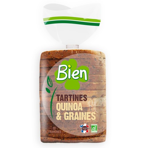 Bien Tartines Quinoa & Graines Bio 450g