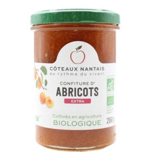 Coteaux Nantais Confiture Abricot Extra Bio 260g
