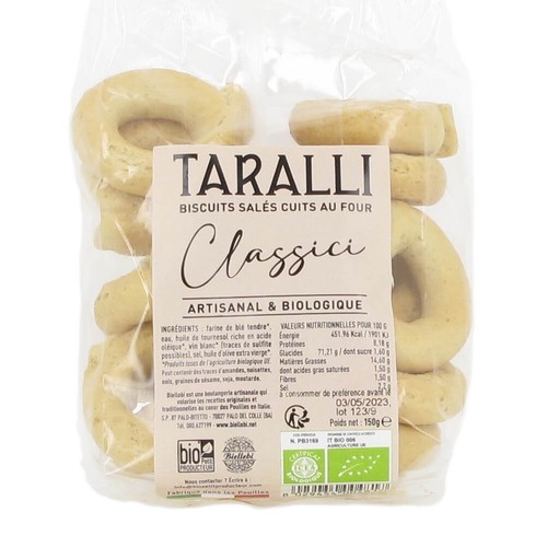 Biellebi Taralli Classique Bio 150g
