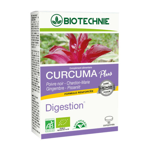 Biotechnie Biotechine Curcuma Digestion Bio - 60 Comprimés