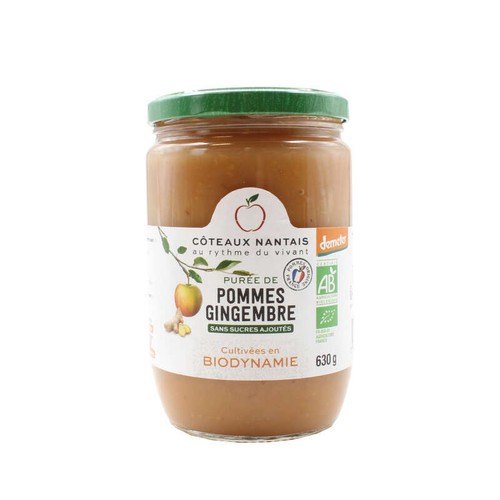 Côteaux Nantais Purée de Pomme Gingembre bio 630g