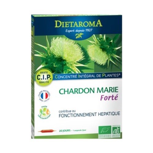 Dietaroma C.I.P. Chardon Marie Bio - 20 Ampoules X10ml